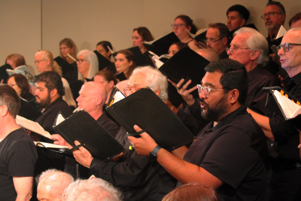 Singers from Southern California Master Chorale sing Carmina Burana.